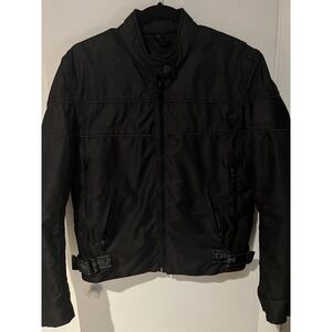 Nexgen Men's Black Motorcycle Jacket Zip Out Liner Medium Pockets‎